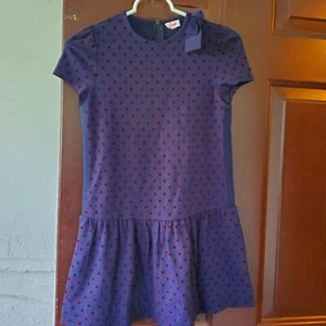 IL Gufo cap sleeve polka dot dress sz 10 - Picture 1 of 5