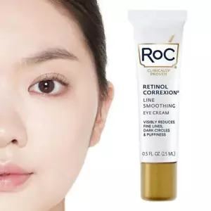 Roc Retinol Correxion Line crema contorno occhi levigante 0,5 oz NUOVO - Foto 1 di 9