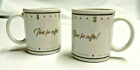 TIME FOR COFFEE Set of 2 Coffee Tea Mugs with Roman Numerals. Houston Foods