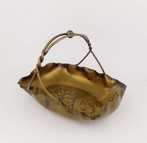 Antique 1910s Art Nouveau WMF Fruit Basket Silver Plate w Edelweiss Curved - Picture 1 of 6