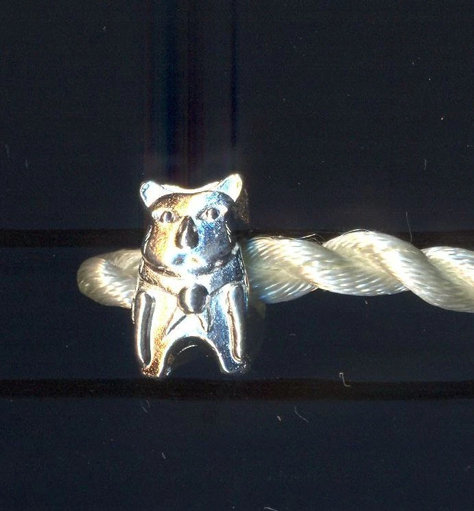 Ciondolo Cagnolino argento tibetano x catene snake 4mm - Immagine 1 di 1