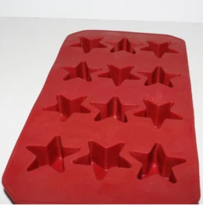Moldeador de chocolate rojo con forma de estrella de silicona - Imagen 1 de 5