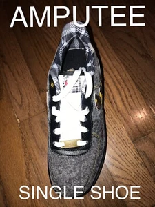 Nike AF 1 LV8 GS Talla 5Y W 6.5 Negro Denim Camuflaje DB1976 001 Nuevo (SOLO UN ZAPATO) - Imagen 1 de 7
