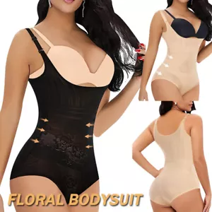 Seamless Bodysuit for Women Tummy Control Shapewear Underbust Full Body Shaper - Picture 1 of 46