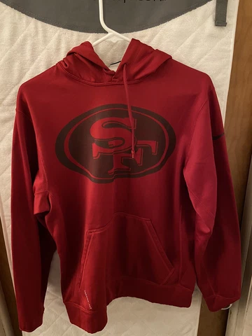 49ers Nike Hoodie Adult Small Red Therma-Fit NFL 🏈 Sweatshirt Pullover Cover