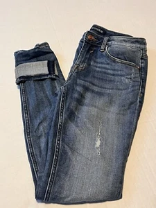 VIGOSS Jeans donna 26 vita media classico Jagger skinny elasticizzato invecchiato - Foto 1 di 7