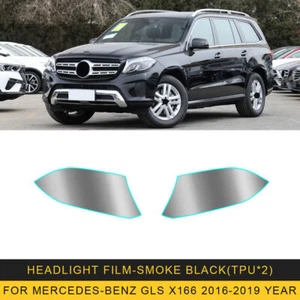 LH+RH TPU Scheinwerfer Schutz Vorgeschnitten Folie Aufkleber für Mercedes-Benz GLS X166 - Bild 1 von 10