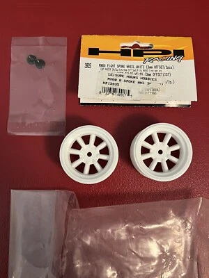 (HPI 3935) 1:10 Mini Cup Racer Switch / MX60 8-Spoke Wheel White 3mm Offset - Image 1 of 3