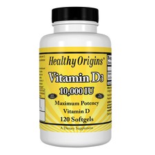 Healthy Origins Vitamin D-3 10000iu 120 softgels - Vitamina D3