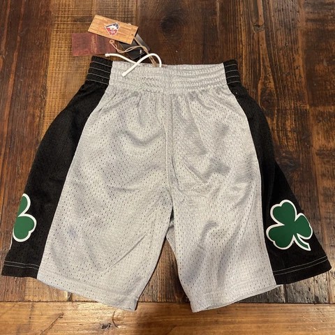 Mitchell And Ness Boston Celtics 75th Anniversary Silver Clover Shorts Size Sm Cover