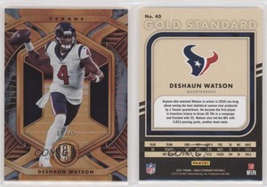 2021 Panini Gold Standard Platinum /75 Deshaun Watson #40