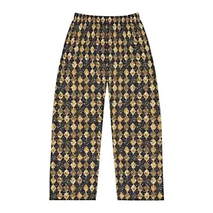 Elegant Men's Pajama Pants, Cozy Sleepwear, Dreamy Lounge Pants - Picture 1 of 33