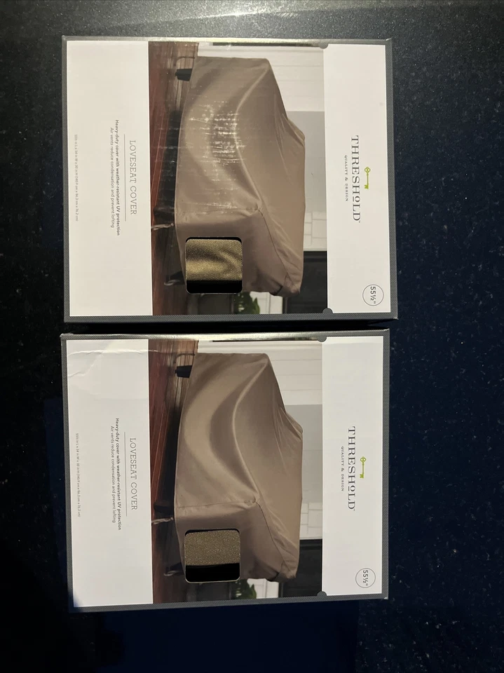 Threshold Loveseat Cover - Brown - Patio 55 1/2”x34"x30"