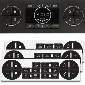 AC Dash Button Repair Kit Decal Vinyl Sticker Replacement For GM Vehicles 07-14 - Bild 1 von 11
