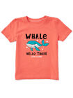 Life is Good Toddler Crusher Whale Hello There Tee Shirt 73205