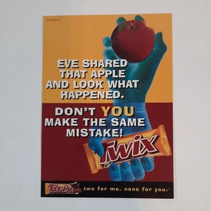 Twix Candy Bar Eve Shared That Apple Vintage Tower Records Post Card by GoCard - Picture 1 of 2