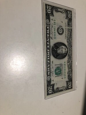 1974 $20 TWENTY DOLLARS FRN CHICAGO, IL “GUTTER FOLD ERROR” Top Very Rare! - Image 1 of 3