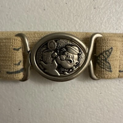 复古 Popeye The Sailor Man 儿童皮带 带大力眼菠菜扣 — 第 1/4 张图片