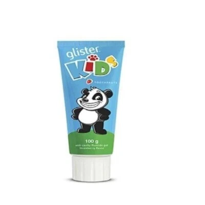 Pasta de dientes Amway Glister Kids gel de flúor de fresa anti caries 100 gm Foto 1 de 4