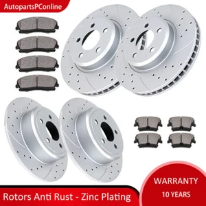 320mm Front Rear Brake Rotors and Pads for RWD Chrysler V6 Dodge Charger Discs - Picture 1 of 8