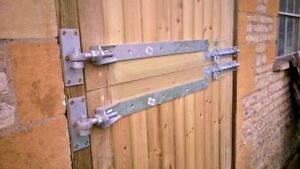 adjustable gate hinges 600mm 24 inch wooden gates fencing tools farm garage 