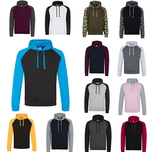 Suéter con capucha de béisbol contraste suéter con capucha capucha suéter S M L XL XXL - Imagen 1 de 14