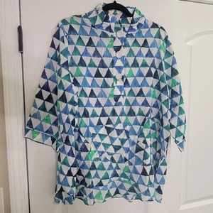 Camisa Terra SJ Apparel Estampada Talla 1, Nueva Con Etiquetas - Imagen 1 de 9