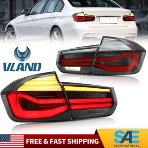 Set Tail Lights For 2012-2018 2019 BMW 3 Series F30 F35 F80 Led Smoke Rear Lamp - Picture 1 of 9