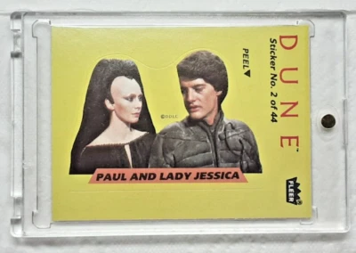 1984 DUNE MOVIE TRADING CARD STICKER 2 PAUL AND JESSICA - Image 1 of 2