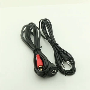 6FT/2m 2RCA to 3.5mm Flush Dash Aux Input Adapter Panel Mount+3.5mm Stereo Cable - Picture 1 of 10