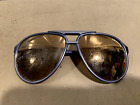 Vintage BOLLE IREX 100 Sunglasses Blue Amber Brown Lens
