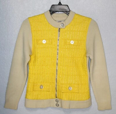 Suéter Vintage Sport ALM Cremallera Completa Talla Pequeña 100% Lana Austria Tirol Foto 1 de 4