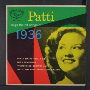 PATTI PAGE: sings the hit songs of 1936 MERCURY 7" Single 45 RPM - Picture 1 of 4