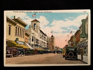 c1931 Pacific Avenue (South), Santa Cruz, California Vintage Postcard - Picture 1 of 2