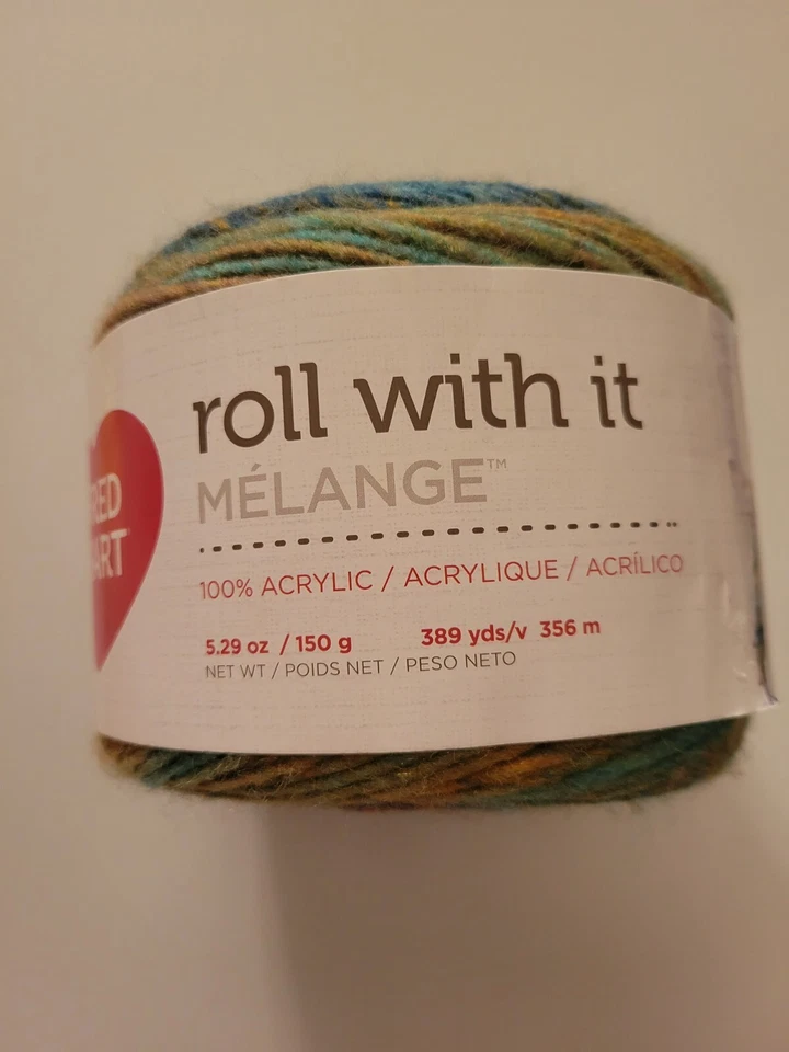 Red Heart Yarn Roll With It Melange Paparazzi 073650044694