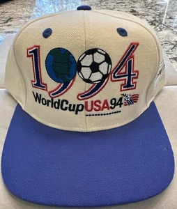 WORLD CUP vintage USA 1994 SOCCER/FOOTBALL SNAP BACK TWINS ENTERPRISE With Tag - Picture 1 of 22