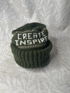 Winter Knit Hat CREATE INSPIRE. Green One Size   - Picture 1 of 4