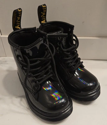 Botas de combate Dr. Martens 1460 T jóvenes/niños pequeños talla 7 EE. UU. con cordones y cremallera Foto 1 de 4