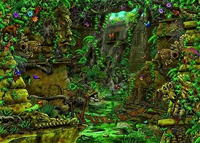 Ravensburger Escape Jigsaw Puzzle Ancient Temple Grounds 759 Pieces Finished - Image 1 of 4