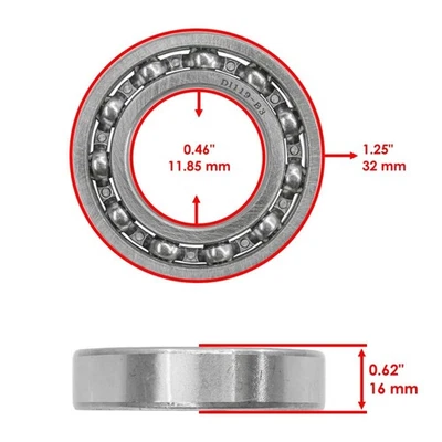 Caltric Rear Swing Arm Bushing Kit For Honda Foreman 500 TRX500 4x4 2012-2013 - Image 1 of 4
