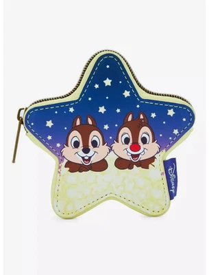 Cartera monedero Loungefly Disney Chip 'N' Dale en forma de estrella Foto 1 de 4