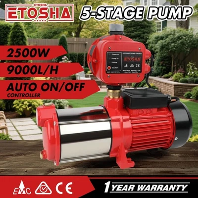 ETOSHA 2500W Garden Water Pump High Pressure 5-Stage Tank Irrigation Water Pump - image 1 of 4