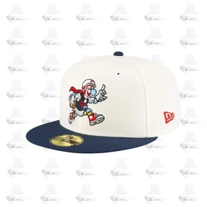 New Era LA Clippers Mascot White Blue Gray 59Fifty 5950 Patch Fitted Cap Hat - Picture 1 of 8