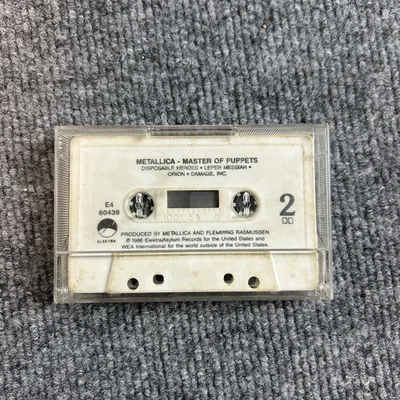 Metallica Master Of Puppets 1986 Megaforce Elektra no case only cassette  - Image 1 of 3