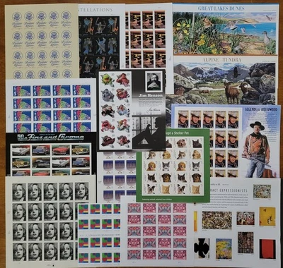 US Stamps Self Adhesive Modern Sheets Collection - Lot Of 15 MNH - FV $111.17 - Image 1 of 4
