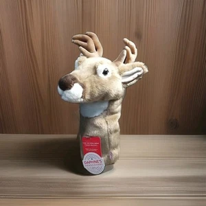 Daphne Golf Club Driver Cover Deer Head Golf Cover Plush Head ReinDeer NEW NWT - Picture 1 of 7