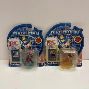 Figuras de guerrero Megaman NT ProtoSoul y Torchsoul figura de juguete y tarjeta de fichas de batalla - Imagen 1 de 9