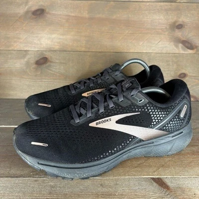 Brooks ghost 14 womens size 10.5 wide shoes black athletic running sneakers - Image 1 of 4