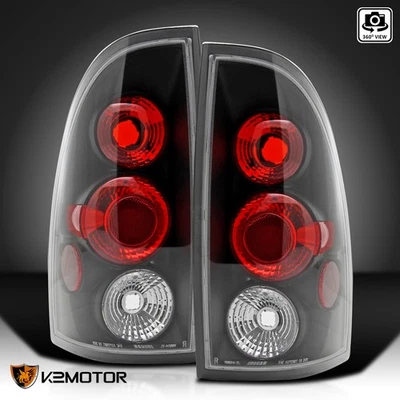 Black Fits 2005-2008 Toyota Tacoma Tail Lights Brake Lamps Left+Right Pair - Image 1 of 4