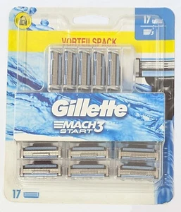 Original Gillette Mach 3 Start Rasierklingen 17-er Pack Klingen ERSATZKLINGEN - Bild 1 von 1